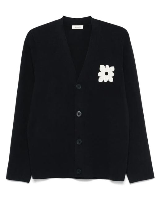 Sandro Vest Met Bloemenpatch in het Black voor heren