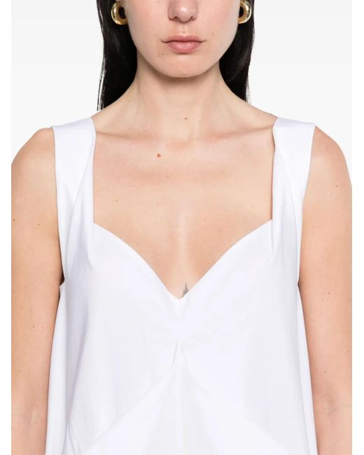 Khaite White Kenith Maxi Dress