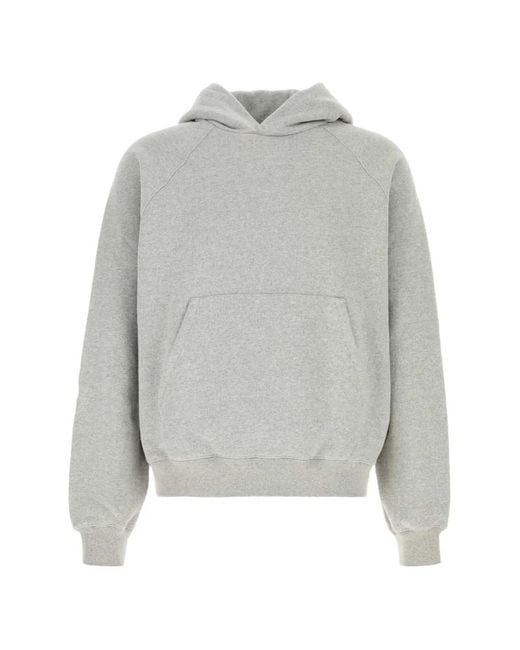 Prada Gray Elbow-Patch Hoodie for men