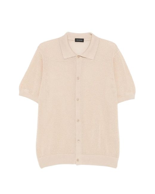Tagliatore Natural Polo À Col Boutonné for men