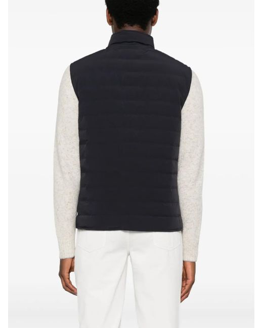 Brunello Cucinelli Black Quilted Vest for men