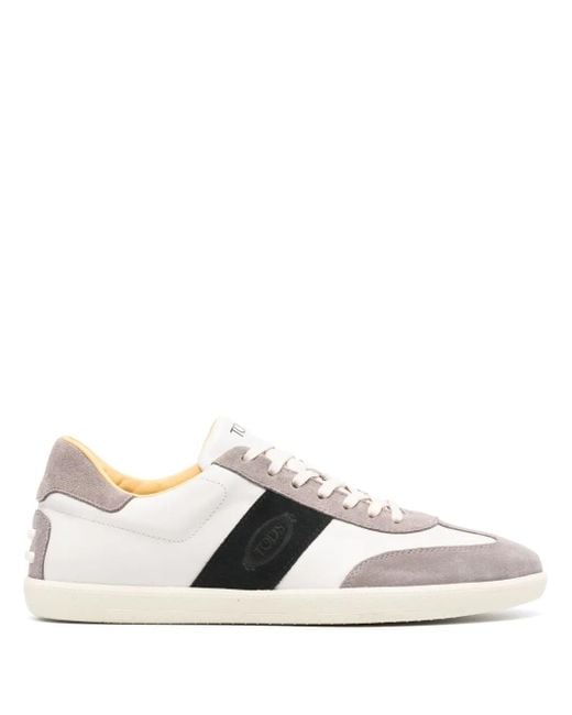 Tod's White Tabs Leather Sneakers for men