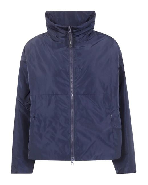 Aspesi Blue Daunenjacke Mit Reißverschluss