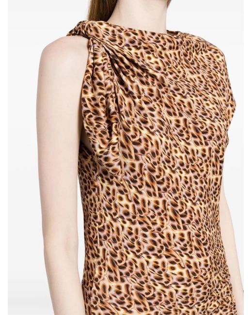 Isabel Marant Natural Asymmetrical Dress
