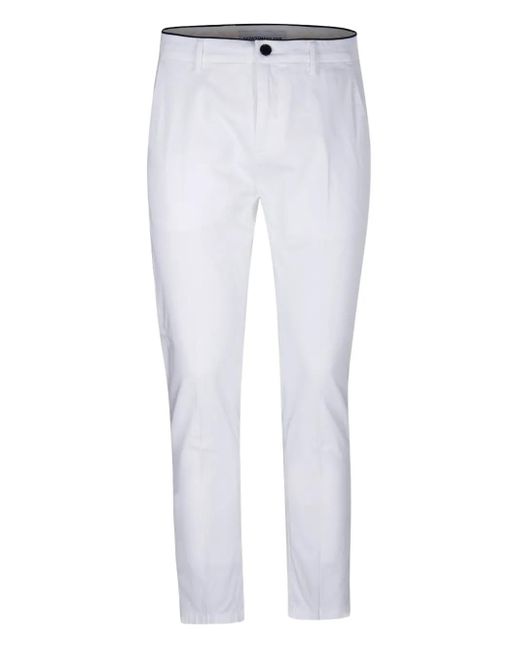 Department 5 White Stretch-Cotton Pants for men