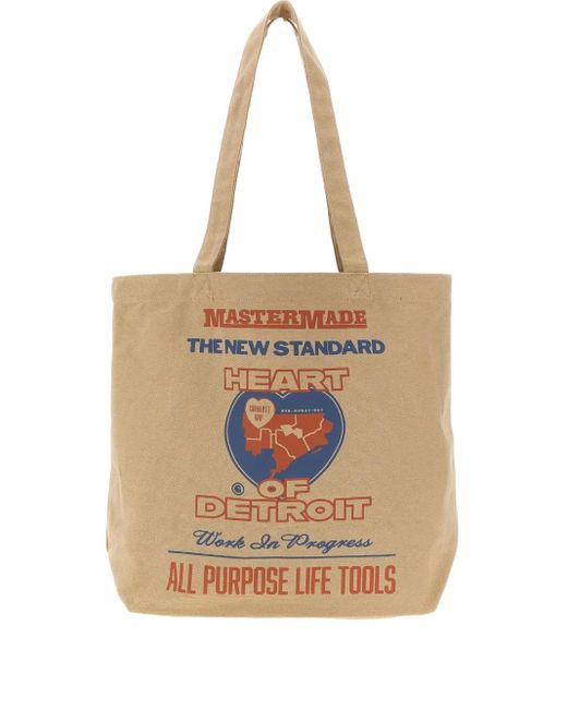 Carhartt Natural Graphic-Print Tote Bag for men