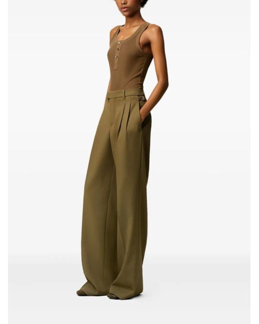 AMI Green Pantalon Large
