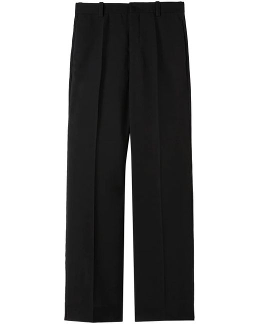 Jil Sander Black Tailored Wool Trousers for men