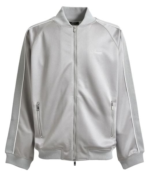 BREATH Gray Logo-Embroidered Jacket for men