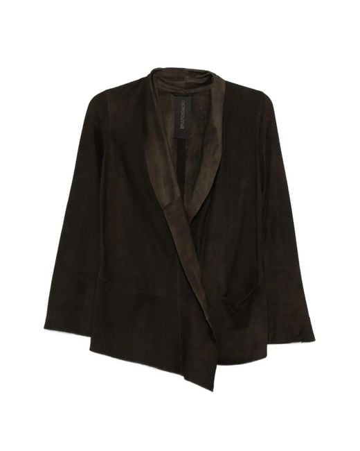 Giorgio Brato Black Shawl-Collar Jacket