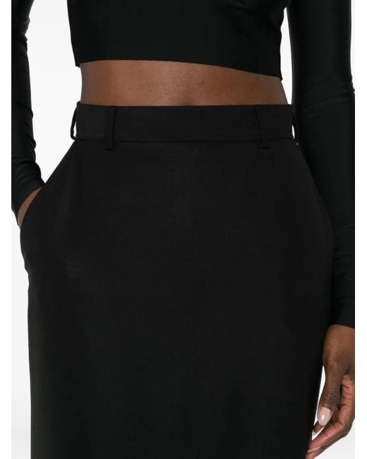 MEDEA Black Wool Skirt
