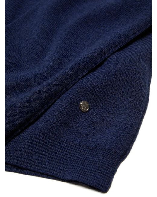 Acne Blue V-Neck Sweater for men