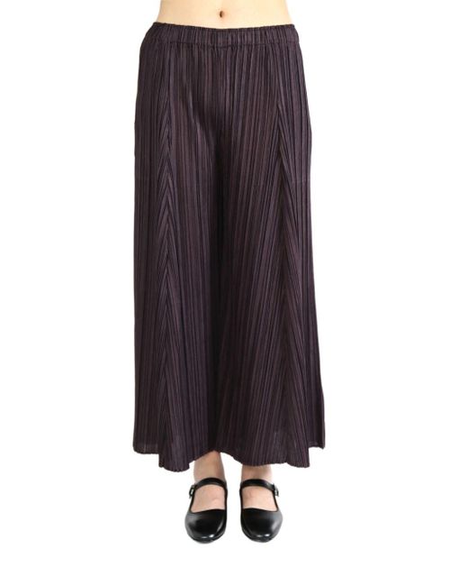 Pleats Please Issey Miyake Blue Mellow Pleats Trousers