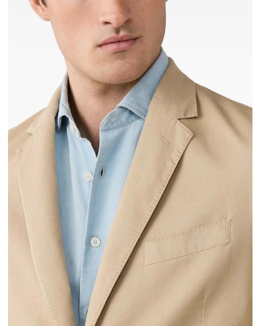 Hackett Natural Single-Breasted Blazer for men