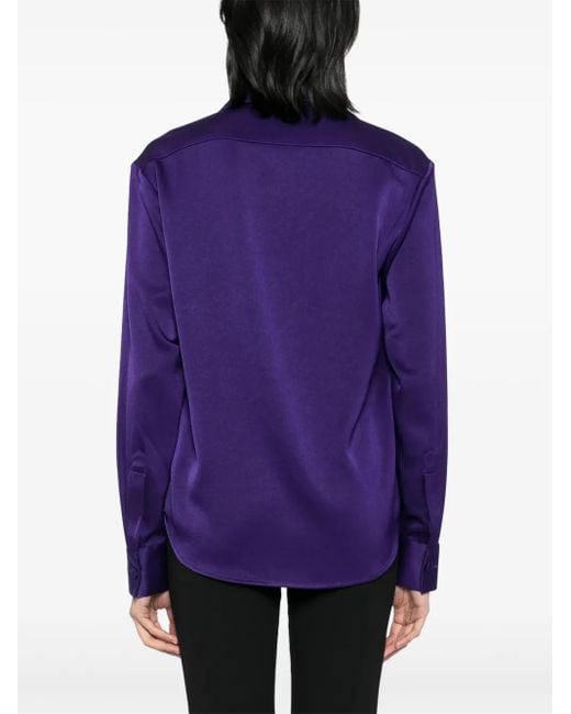 Alex Perry Purple Fitted Shirt