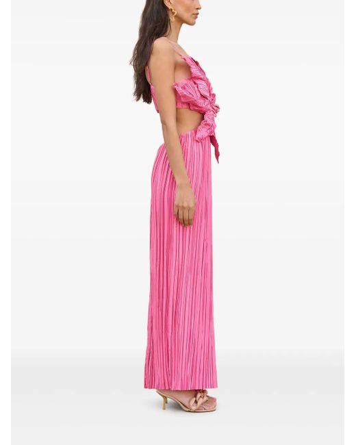 Cult Gaia Pink Hestra Gown
