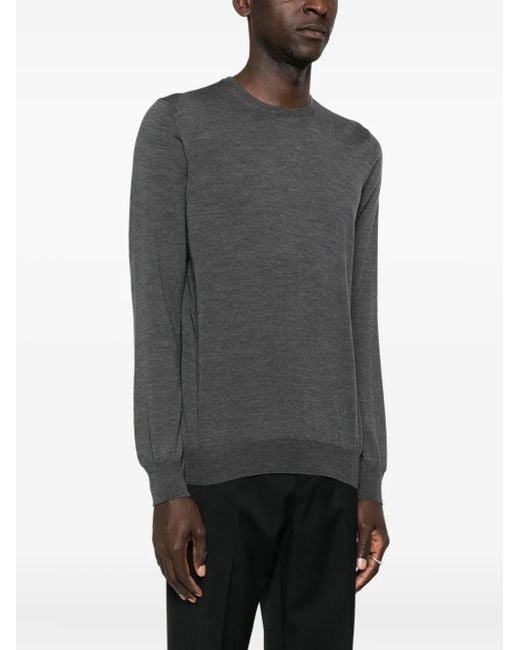 GIUUNO Gray Crew Neck Sweater for men