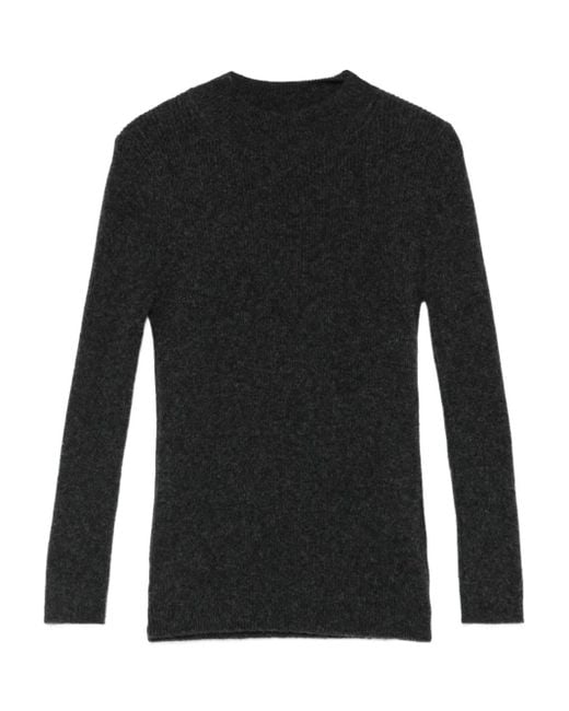 ALAINPAUL Black Cashmere-Blend Jumper