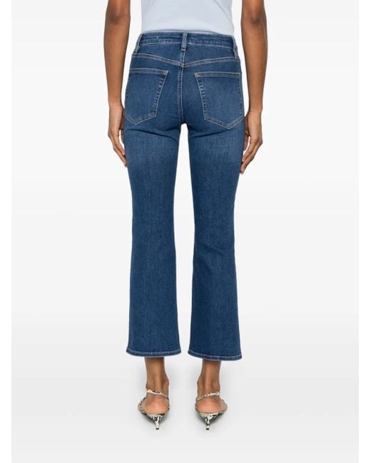 FRAME Blue The Reboot Crop Jeans