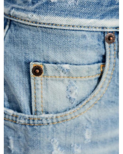 DSquared² Gerafelde Shorts in het Blue