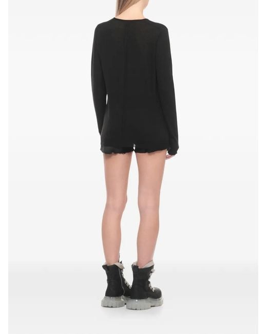 Pull Temple À Col V Rick Owens en coloris Black