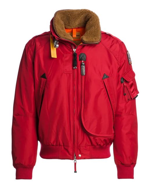 Veste Bomber Fire À Doublure En Peau Lainée Parajumpers pour homme en coloris Red