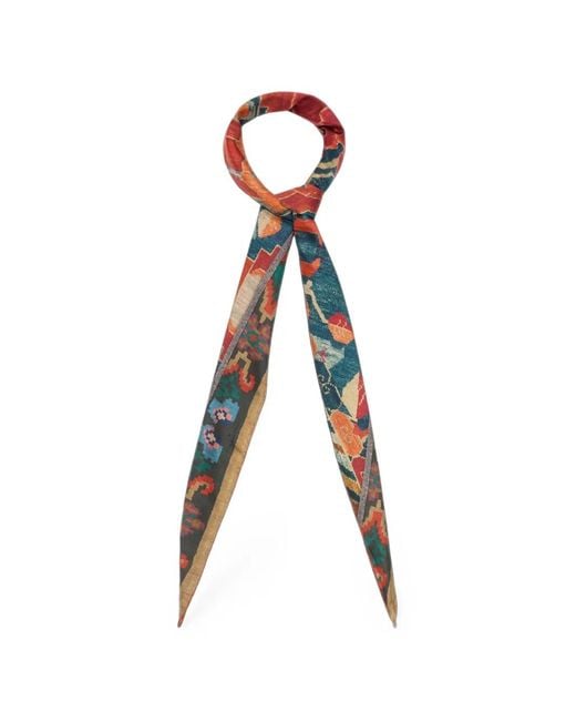 Pierre Louis Mascia Blue Aloeuw Floral-Print Scarf