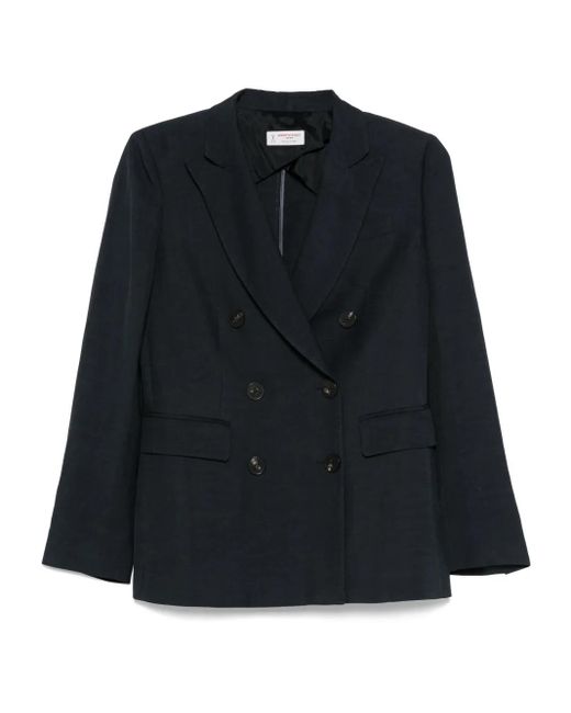 Alberto Biani Black Double-Breasted Blazer