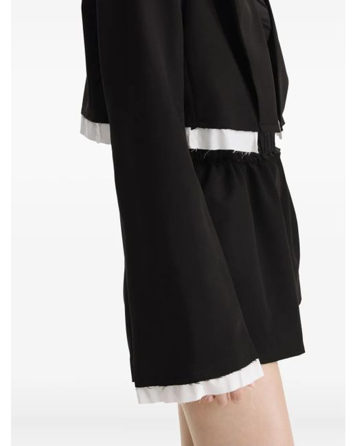 2310 STUDIO Black Klassischer Cropped-Anzug mit Jacke