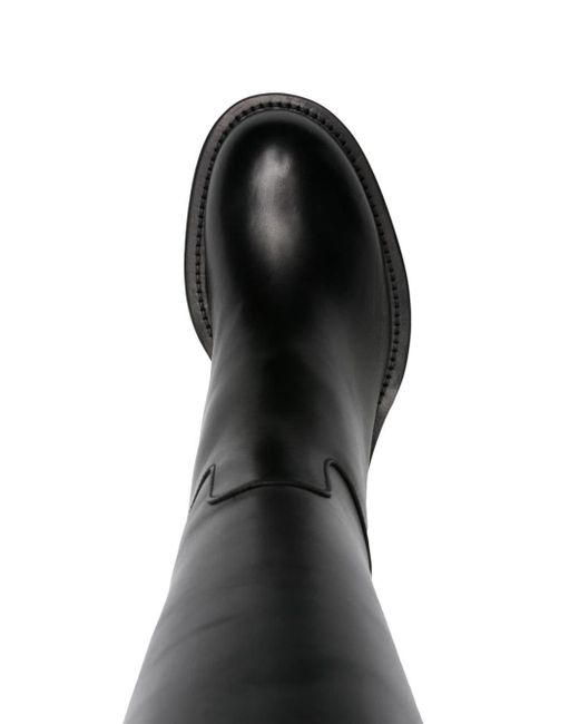Lanvin Black Medley Leather Knee-high Boots