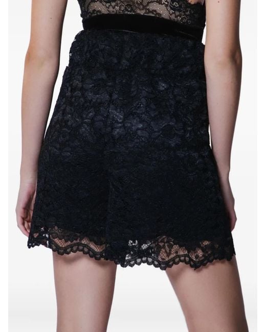 Lethicia Bronstein Lolla レースパターン ショートパンツ Black