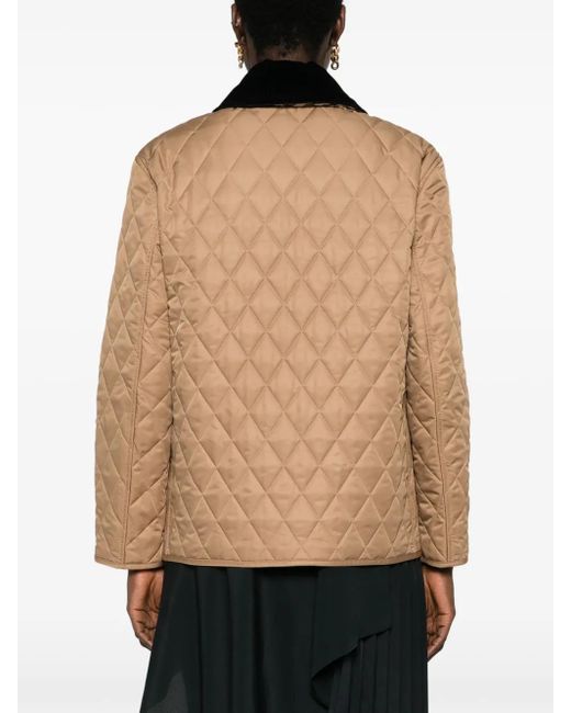 Burberry Brown Autumn Elegance Quilted Jacket