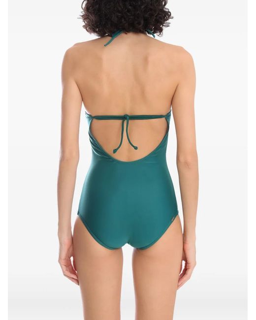 Amir Slama Green Halterneck Swimsuit