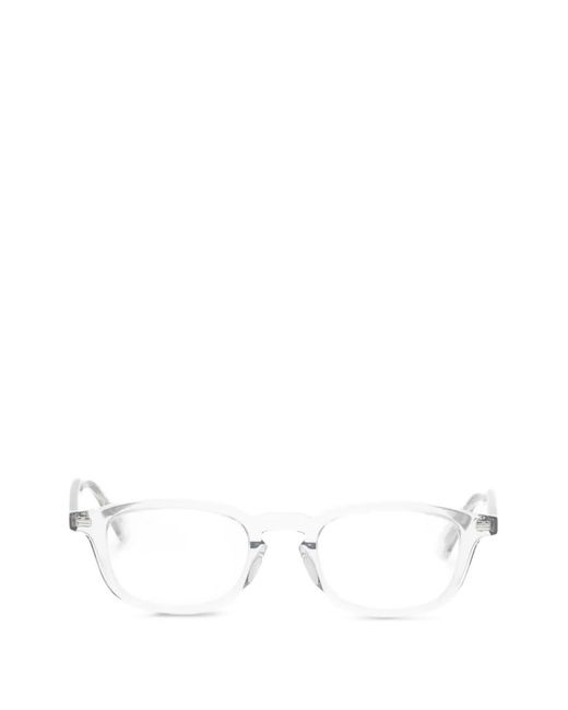 KENZO White Brille Mit Eckigem Gestell