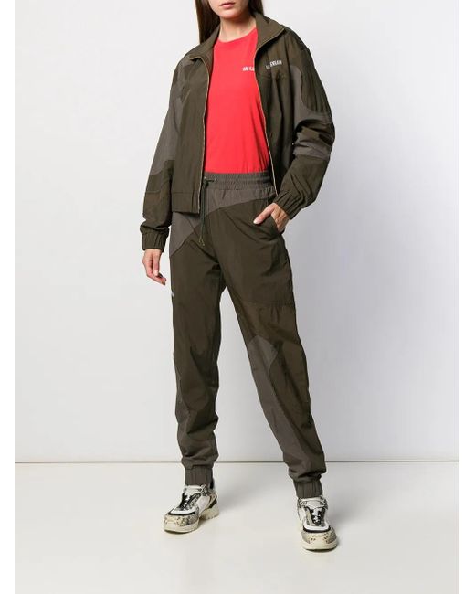 Han Kjobenhavn Green Tonal Patchwork Trousers