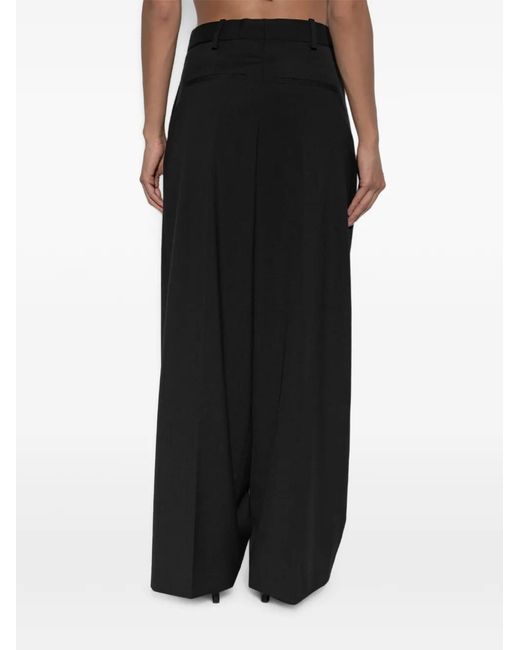 By Malene Birger Black Taalia Pleated Trousers