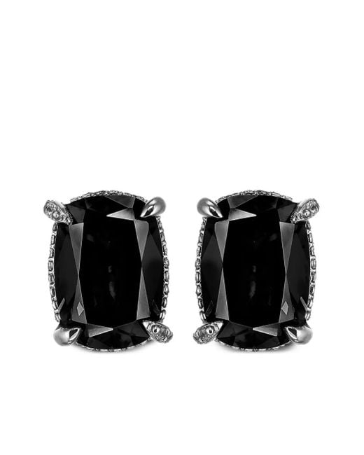 Anabela Chan Black 18Kt Wing Diamond Earrings