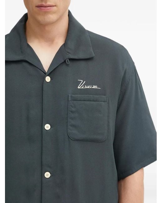Visvim Gray Pocket Button-Down Shirt for men