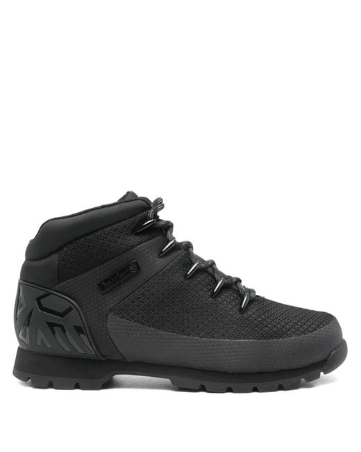 Timberland Black Euro Sprint Waterproof Hiking Boots for men