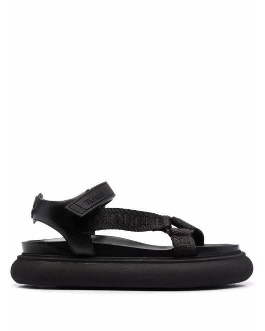 シューズ・サンダルその他 MONCLER Women Sandals 4M00040M5080 999 Black Moncler Black nylon mule Mon Pocket | TheDoubleF