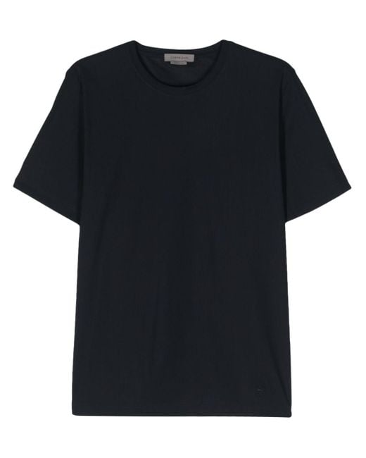 Camiseta con cuello redondo Corneliani de hombre de color Black