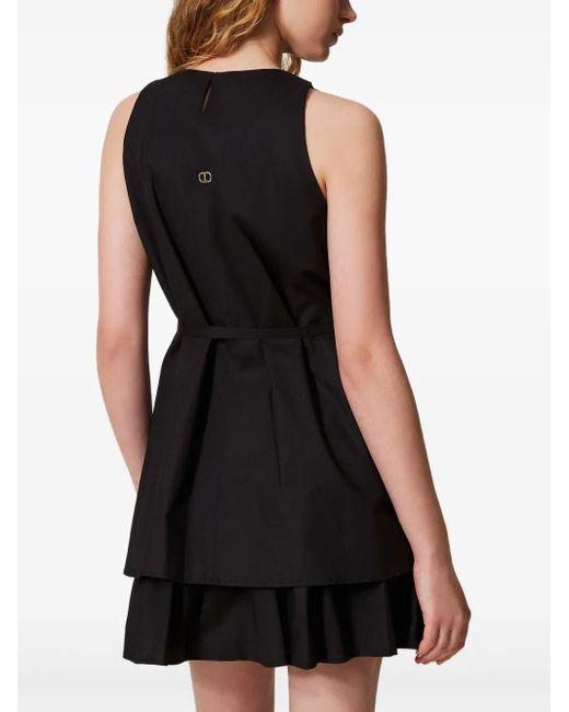 Twinset ベルテッド ドレス Black