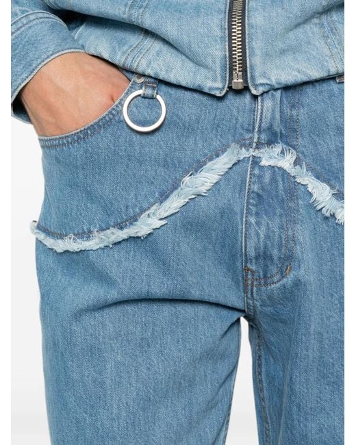 Etudes Studio Blue Jean Bootcut À Bords Francs