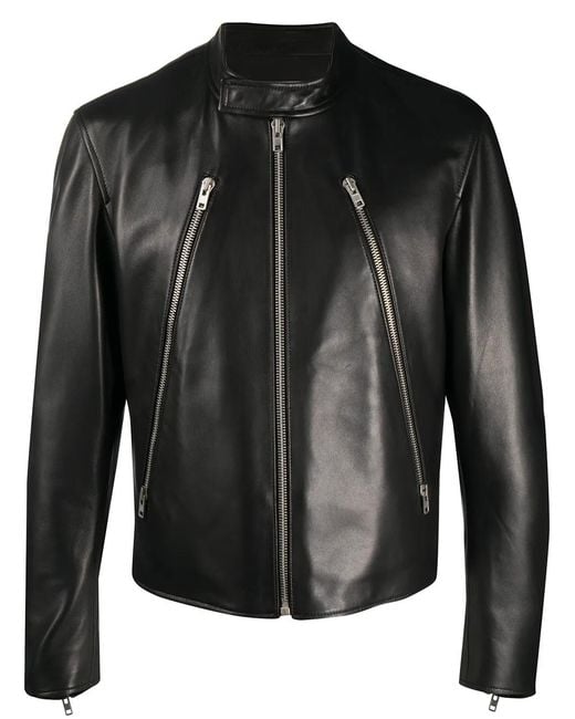 Maison Margiela Black Stand-Up Collar Jacket for men