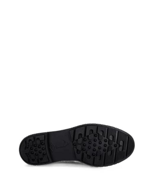 Adieu Black Front-Zip Ankle Boots for men