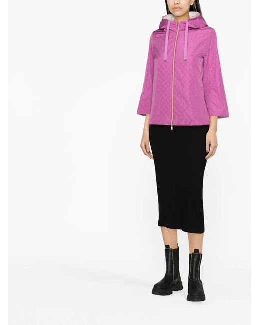 Herno Pink Reversible Hooded Jacket