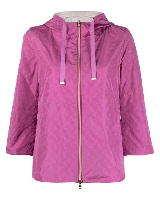 Herno Pink Reversible Hooded Jacket