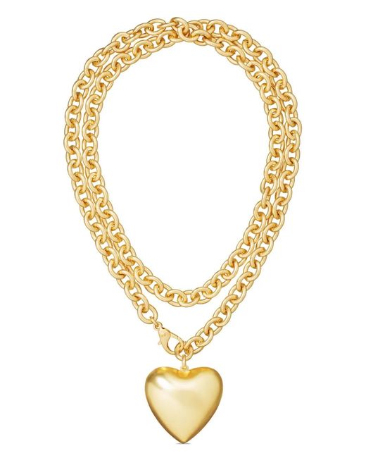Roxanne Assoulin Metallic The Puffy Heart Necklace
