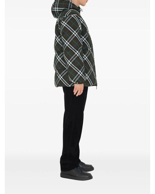 Burberry Gray Snowdon Puffer Jacket for men