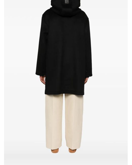 Loewe Black Hooded Coat for men